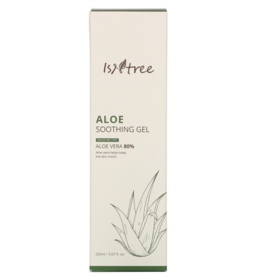 Isntree, Aloe Soothing Gel, 80% Aloe Vera, 5.07 fl oz (150 ml)