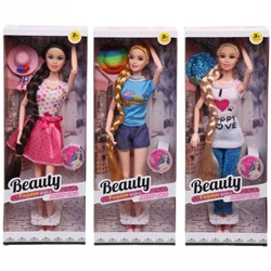 Набор модницы "Beauty Pretty" (кукла с акессуарами) , цвет в ассортим., 32*14*5 см