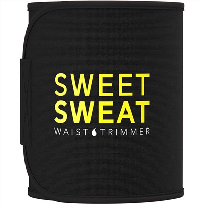 Sports Research, Триммер для талии Sweet Sweat, размер M, черный и желтый, 1 шт.