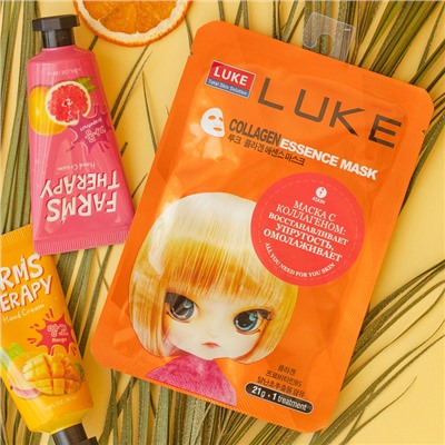 Маска для лица LUKE Collagen Essence Mask Маска, с коллагеном, 21 г