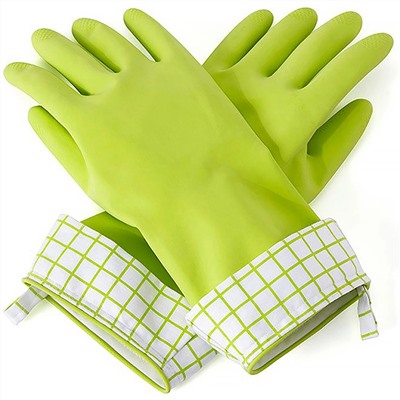 Full Circle, Splash Patrol, хозяйственные перчатки из натурального латекса, M/L, зеленые, 1 пара
