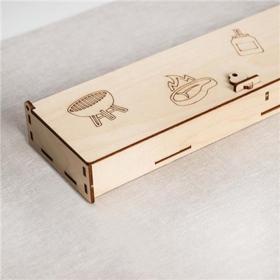 Ящик для хранения шампуров «Гриль», 70×9×4,5 cм