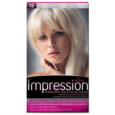 Краска для волос Impression Plus (Импрессион) № 18 - Серебристый блонд