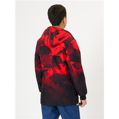 Куртка двусторонняя для мальчика красного цвета 221Kr