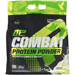 MusclePharm, Протеиновый порошок Combat, ваниль, 8 фунтов (3629 г)