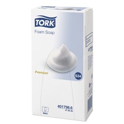 Мыло TORK S34 пена Premium (бирюзовое), 800 мл