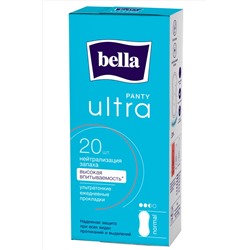 Bella, Ультратонкие женские гигиенические ежедневные прокладки Bella PANTY ultra 20 шт, размер normal Bella