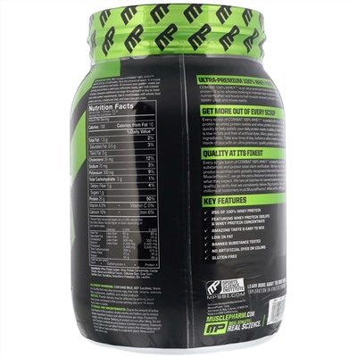 MusclePharm, Combat 100 % Whey Protein, со вкусом шоколадного молока, 907 г (2 фунта)