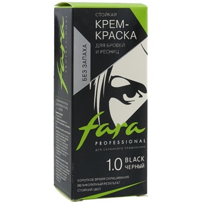 Краска для бровей и ресниц Fara (Фара) 1.0 чёрный купить оптом, цена, фото - интернет магазин ЛенХим