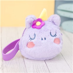 Кошелёк "Unicorn with flower", purple