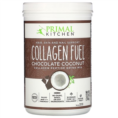 Primal Kitchen, Collagen Fuel, Chocolate Coconut, 13.89 oz (394 g)