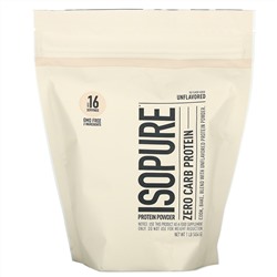 Isopure, Isopure, протеиновый порошок с нулевым содержанием углеводов, без добавок, 454 г (1 фунт)