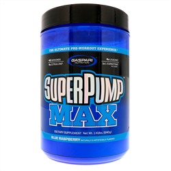 Gaspari Nutrition, SuperPump Max, синий малиновый лед, 640 г (1,41 фунта)