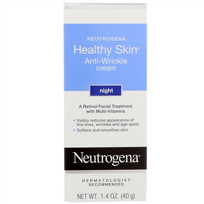 Neutrogena, Healthy Skin, крем против морщин, ночной, 1,4 унц. (40 г)