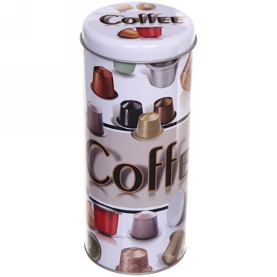 Банка для продуктов металлическая "Coffee" 600мл