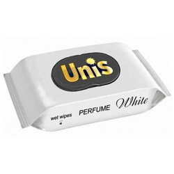 Влажные салфетки антибактериальные ТМ Unis Perfume White, клапан, 48 шт