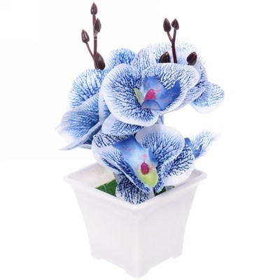 Цветы искусственные "Орхидейная фантазия" цвет голубой 41683
