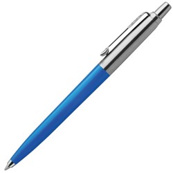 Ручка шариковая PARKER “Jotter Plastic CT“, корпус синий, детали из нержавеющей стали, блистер, синяя, 2076052