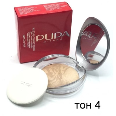 Пудра запечённая PUPA Silk Touch Compact Powder №4