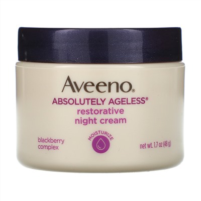 Aveeno, Absolutely Ageless, восстанавливающий ночной крем, 1,7 унции (48 г)