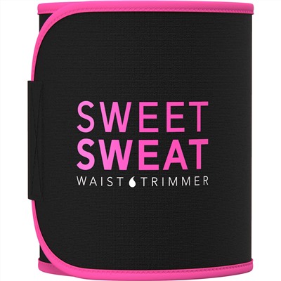 Sports Research, Sweet Sweat, пояс для похудения, большой, черный и розовый, 1 шт.