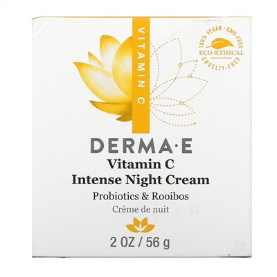 Derma E, интенсивный ночной крем с витамином C, 56 г (2 унции)