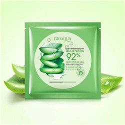 Успокаивающая тканевая маска Bioaqua Aloe Vera 92 %