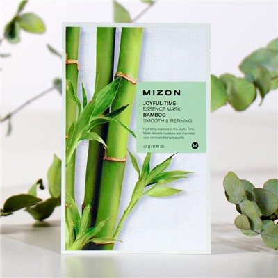 Тканевая маска для лица с экстрактом бамбука MIZON Joyful Time Essence Mask Bamboo, 23 г