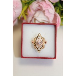 Кольцо из Дубайского золота "Таинство любви"