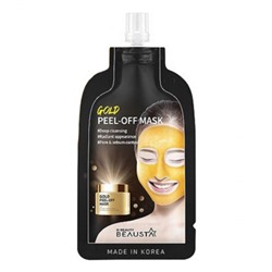 Маска-плёнка для лица очищающая с частицами золота Beausta Gold Peel Off Mask