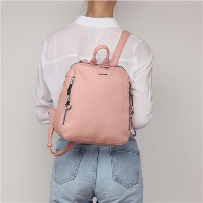 Сумка женская искусственная кожа VF-553019 (рюкзак), 1отд, 3внут+3внеш/карм, розовый SALE 235686
