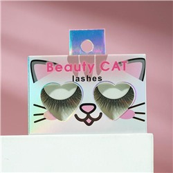 Накладные ресницы с клеем Beauty cat