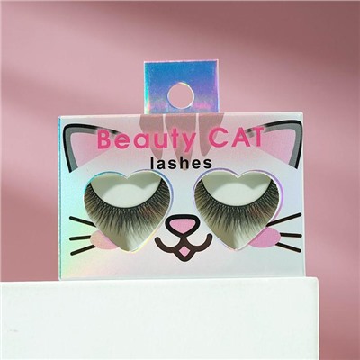 Накладные ресницы с клеем Beauty cat