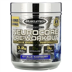 Muscletech, Pro Series, Neurocore Pre-Workout, замороженная голубая малина, 229 г (8,08 унции)