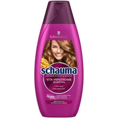 Шампунь для тонких и ослабленных волос Schauma (Шаума) Vita-Укрепление, 380 мл
