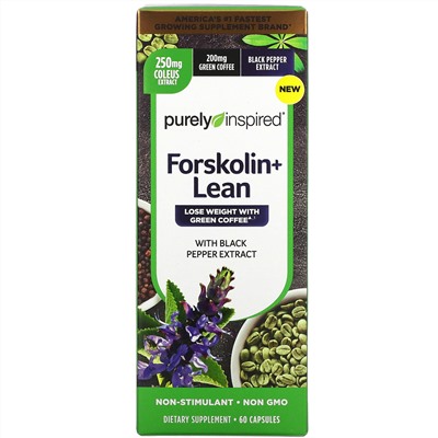 Purely Inspired, Forskolin + Lean, 60 Capsules