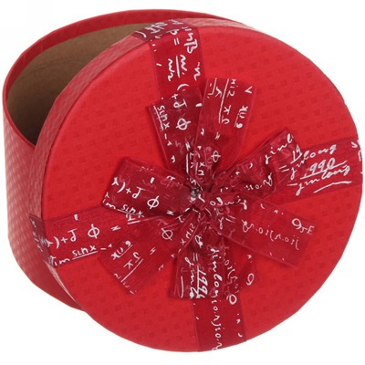Коробка подарочная "Восторг", цвет красный, 17*17*9.5 см