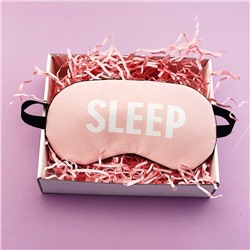 Маска для сна гелевая "Sleep",pink