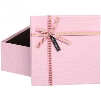 Коробка подарочная "Страсть" , цвет розовый, 19*19*9,5 см