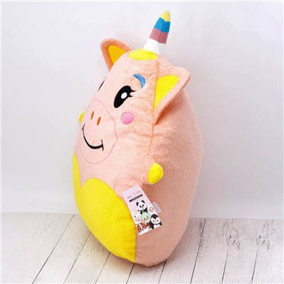 Мягкая игрушка Hugme toys «Единорог», 40 см, розовый