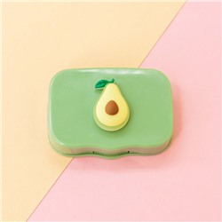 Контейнер для линз "Horizontal avocado", green