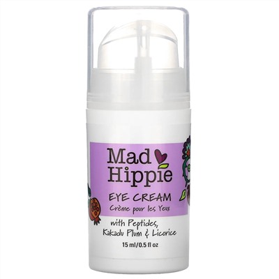 Mad Hippie Skin Care Products, Крем вокруг глаз, 13 активных компонентов, 0,5 жидкой унции (15 мл)