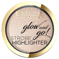 Хайлайтер для лица запечённый Eveline Glow And Go, тон 02 gentle gold