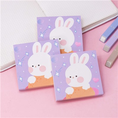 Блок для заметок "Cute hare", purple