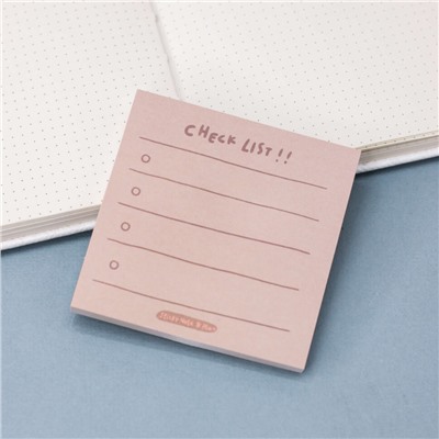 Блок для заметок "Chec list", pink