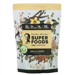 Dr. Murray's, Super Foods, 3 Seed Protein Powder, Vanilla, 16 oz (453.5 g)