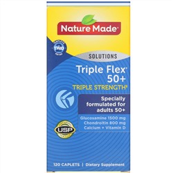 Nature Made, Triple Flex 50+, «Тройное действие», 120 капсуловидных таблеток