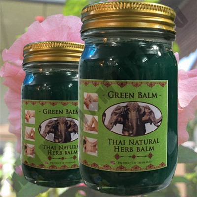 Тайский Зеленый Бальзам Thai Natural Herb Balm Вес 200 гр.