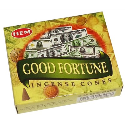 Благовония конусы Везение (Good Fortune) НЕМ