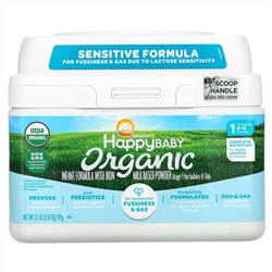 Happy Family Organics, Organics Happy Baby, Infant Formula With Iron, Stage 2, 0-12 Months, 21 oz (595 g)